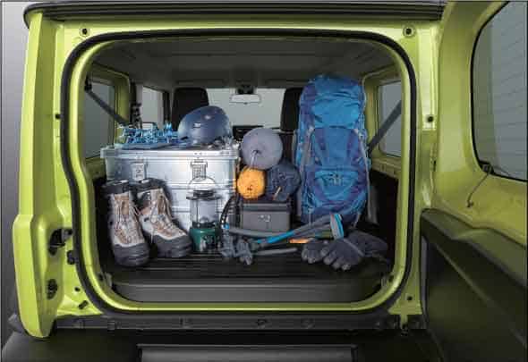 Jimny Rear Cargo Area With Luggage - Suzuki